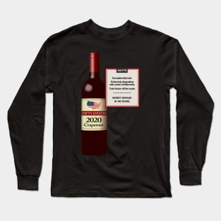 Funny Exceptionally Bad 2020 Wine Review-2020 Bad Year Parody Long Sleeve T-Shirt